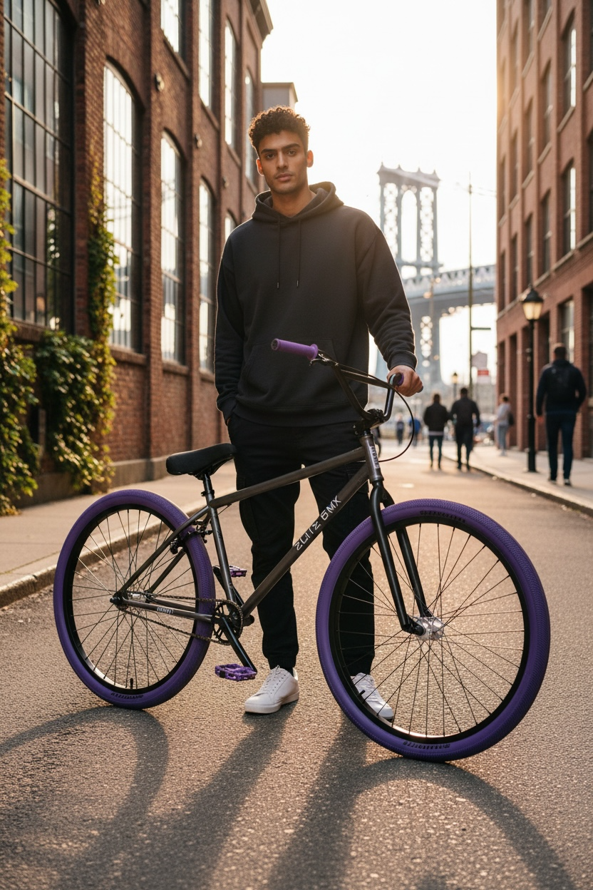 Elite Bmx Bike Bandit - Grey Purple 29"