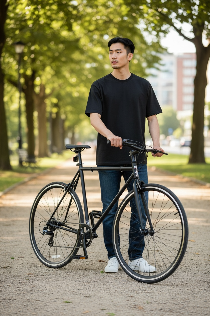 Golden Cycles 7 Speed Fixie Bike -Velo 7 Black