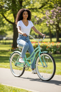Micargi Tahiti Single Speed 26 Inch Women's Beach Cruiser Bike