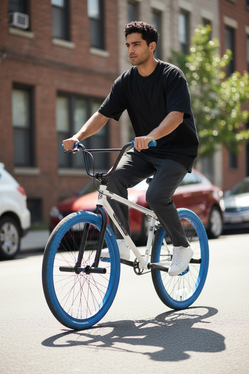 Elite BMX Bandit - White Blue 29"