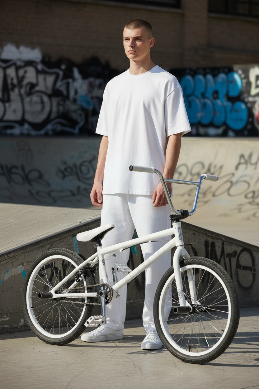 Elite BMX Destro - White Chrome