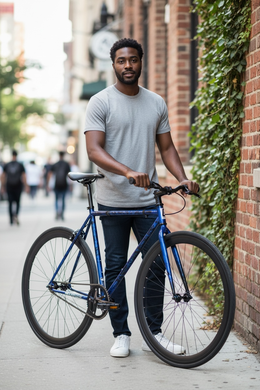 Golden Cycles Fixed Gear Bike - Blue Savage
