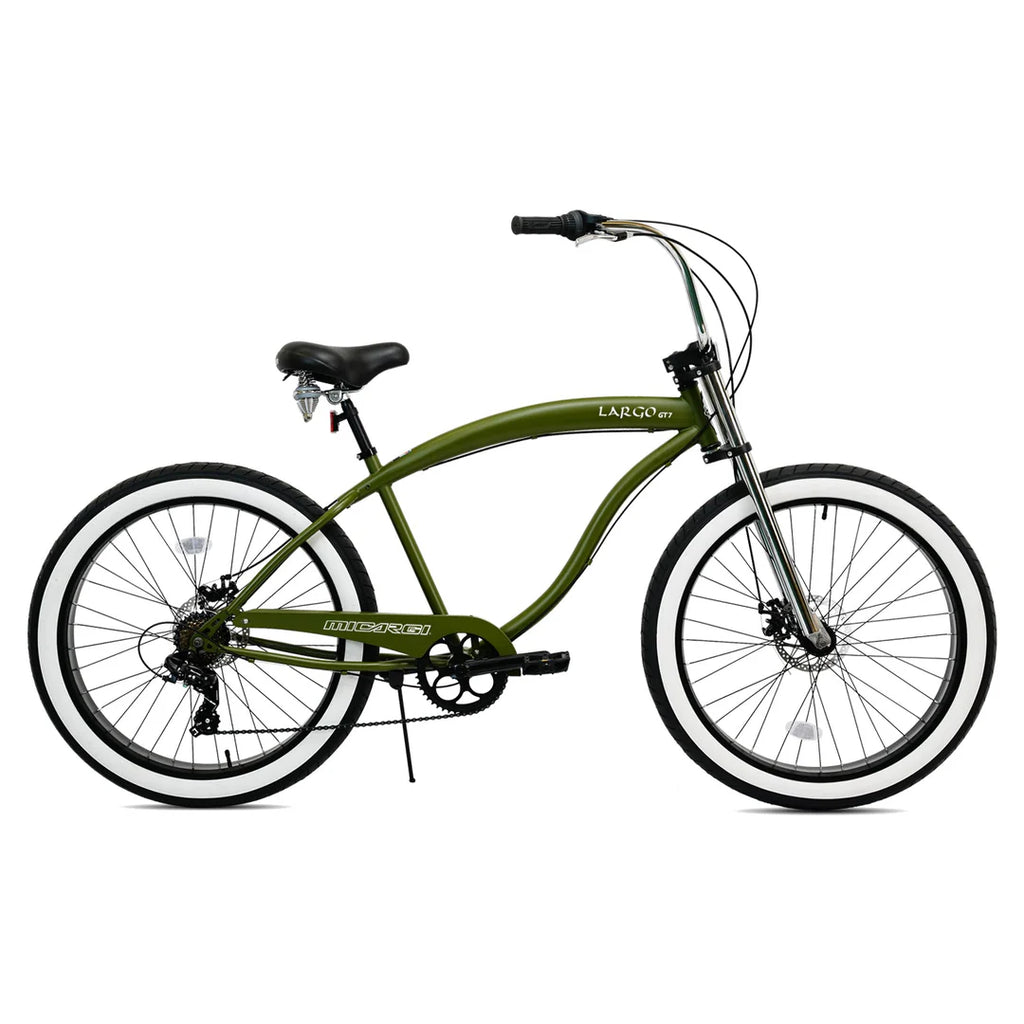 Micargi Largo GT7 26" Beach Cruiser Bike 7-Speed