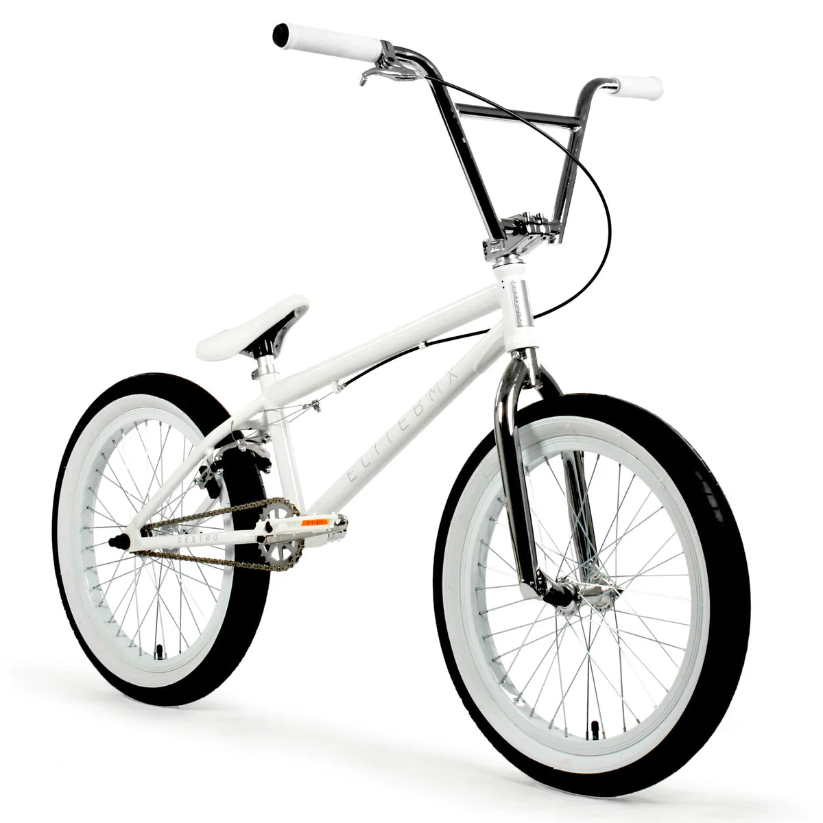 Elite BMX Destro - White Chrome