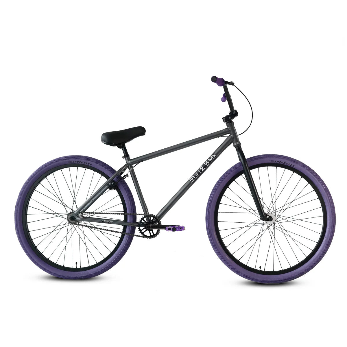 Elite Bmx Bike Bandit - Grey Purple 29"