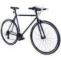 Golden Cycles 7 Speed Fixie Bike -Velo 7 Black