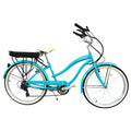 Micargi Luna Women's Electric Beach Cruiser with 350W Motor & Shimano 7-Speed 26"